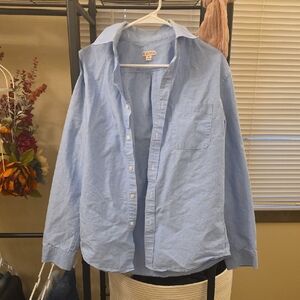 Casual Blue Button Up